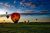 Hot Air Balloons on Grass Field